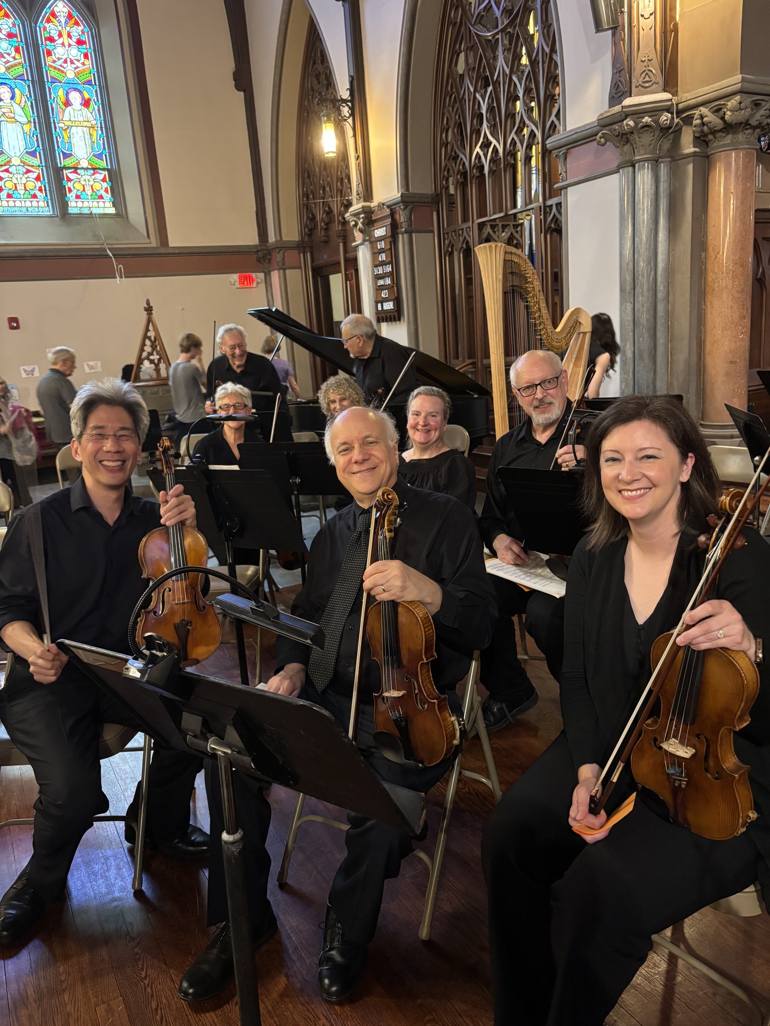 New Phil mighty second violins